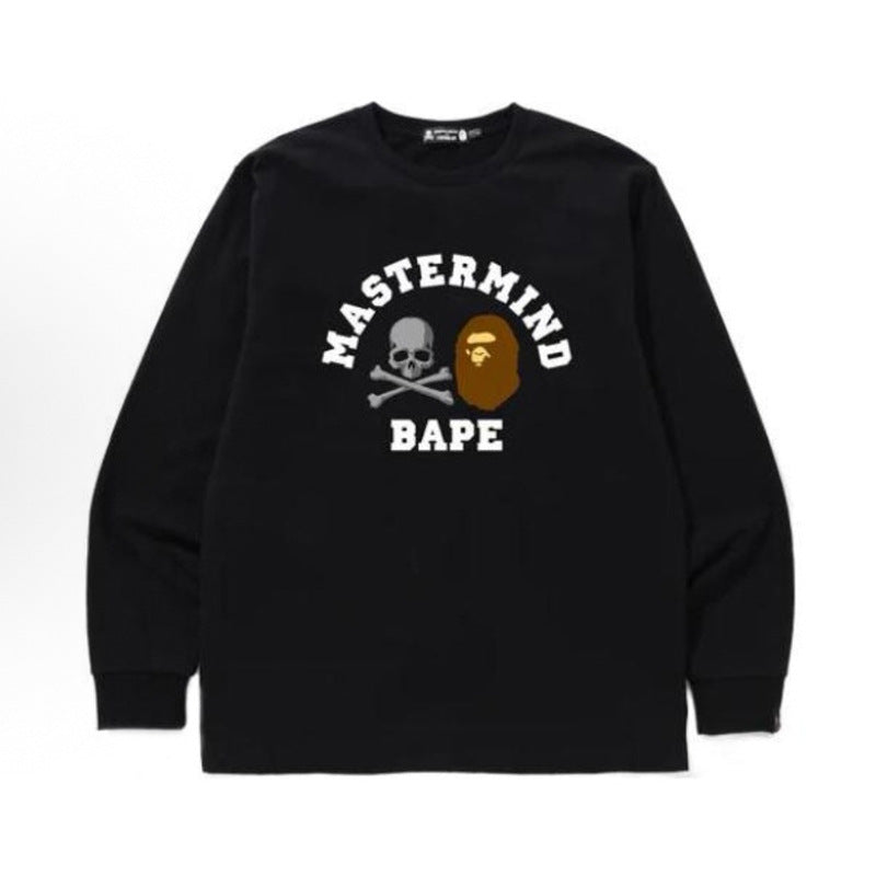 Bape Baby Milo Camo Ape Head Graphic Oversized Long Sleeve Tee Street