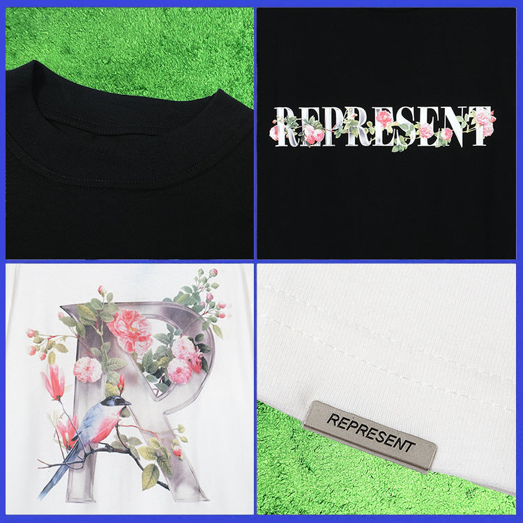 Represent Vintage Washed Graphic Short Sleeve Tee Streetwear Unisex