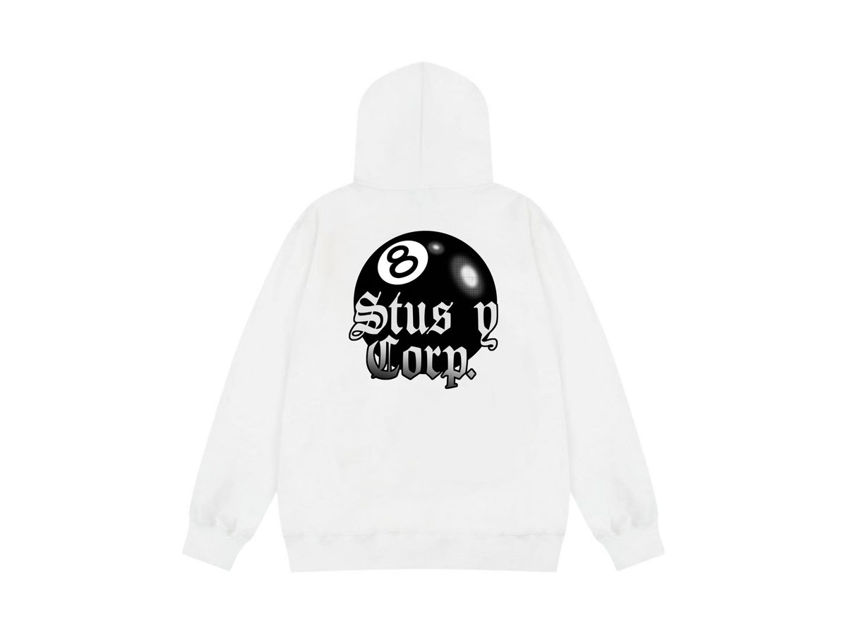 Stussy Zip Up Hoodie Multi Graphic Letter Print Streetwear Jacket