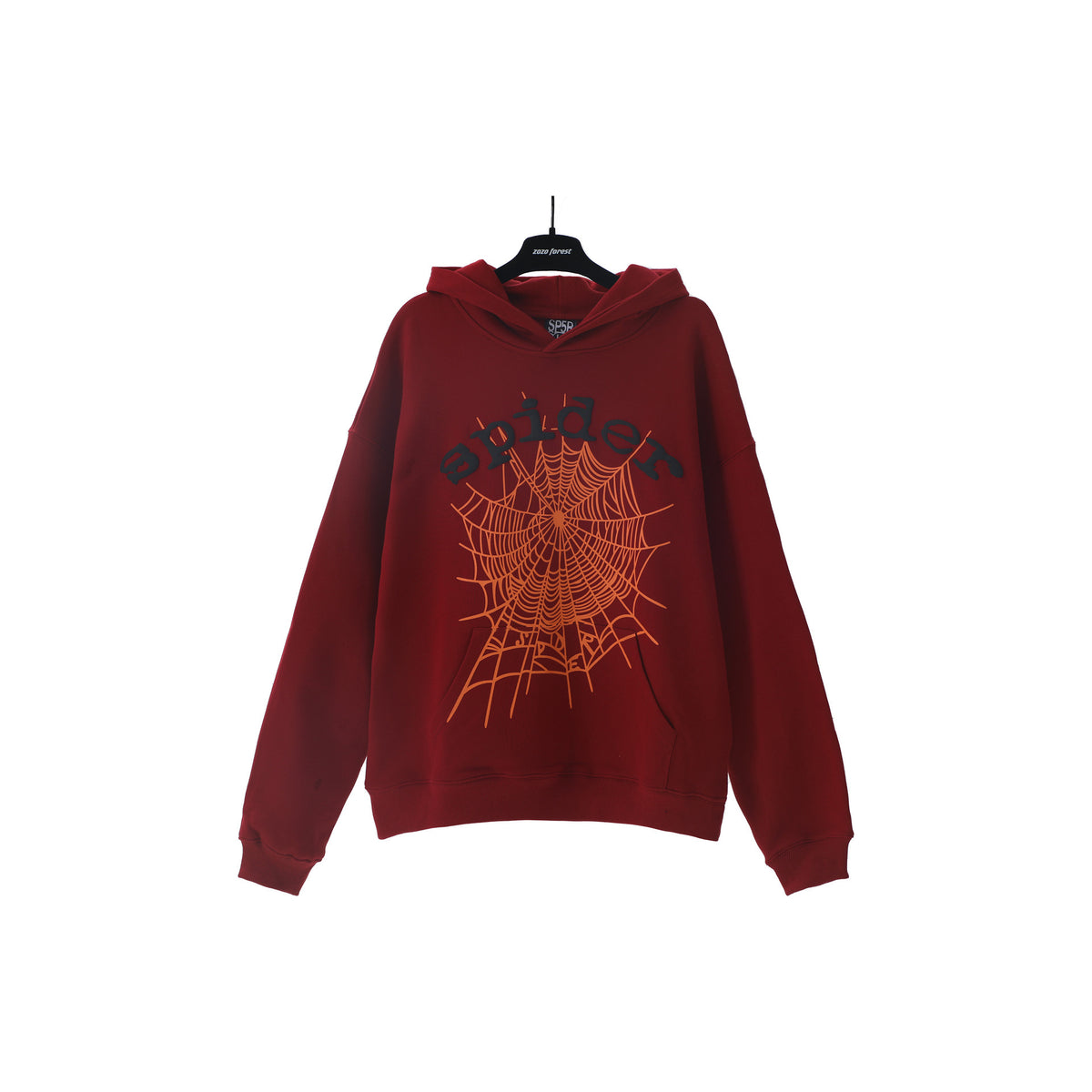 Sp5der Foam Print Spider Web Hoodie Sweatshirt Jogger Pants Set