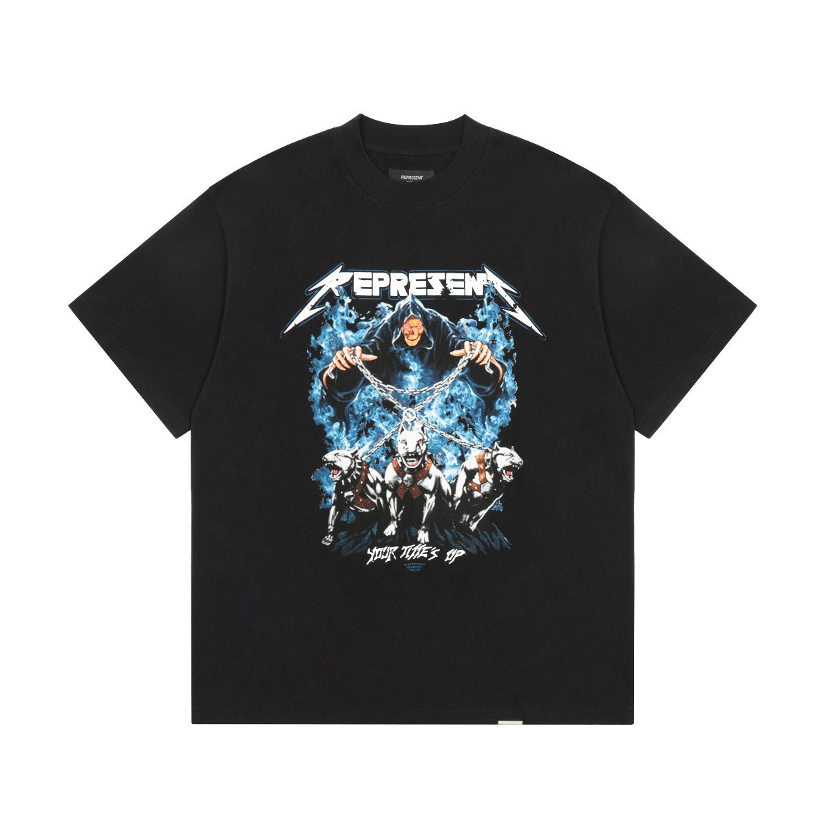 Represent Shark Washed Graphic Oversized Tee Streetwear Unisex