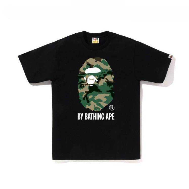 Bape Camo Ape Head Print Graphic Short Sleeve Tee Streetwear Unisex
