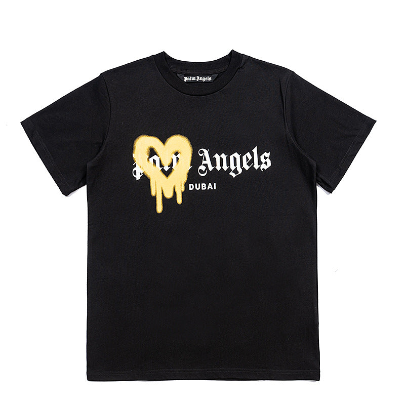 Palm Angels Teddy Bear Graphic Tee Loose Unisex Streetwear T-Shirt