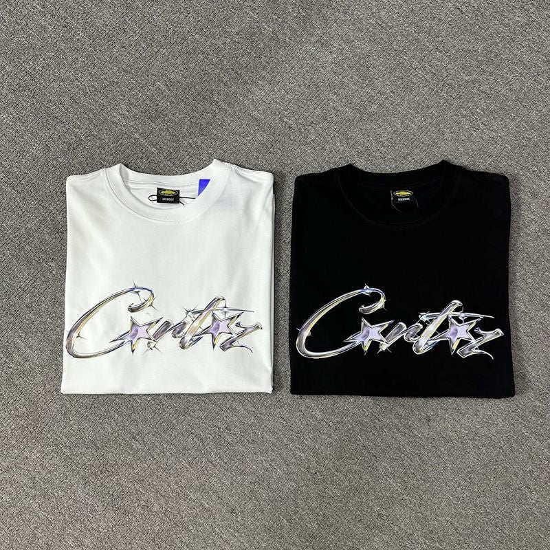 Corteiz Logo Letter Print Crew Neck Short Sleeve T‑Shirt Unisex
