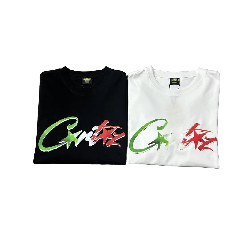 Corteiz Logo Letter Print Crew Neck Short Sleeve T‑Shirt Unisex