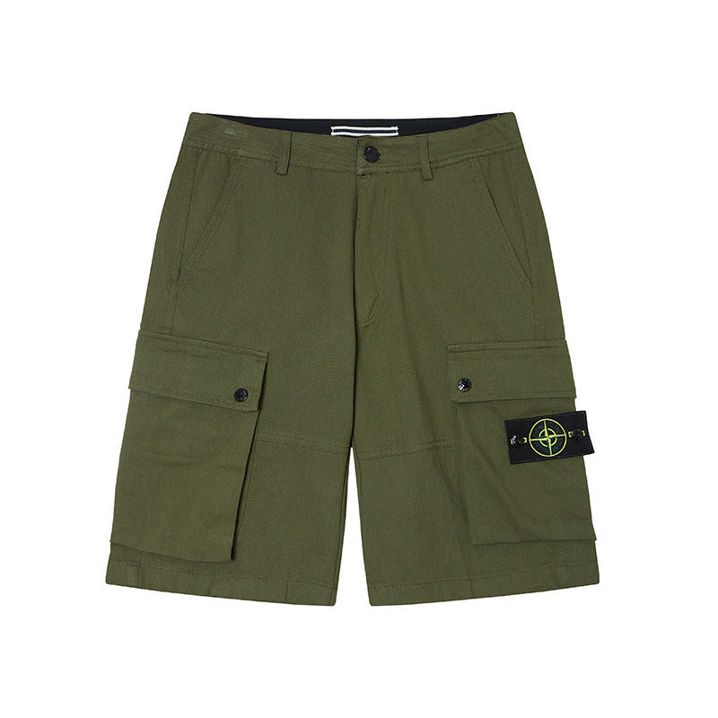 Stone Island Compass Patch Pants Men Cargo Shorts & Cotton Sweatpants