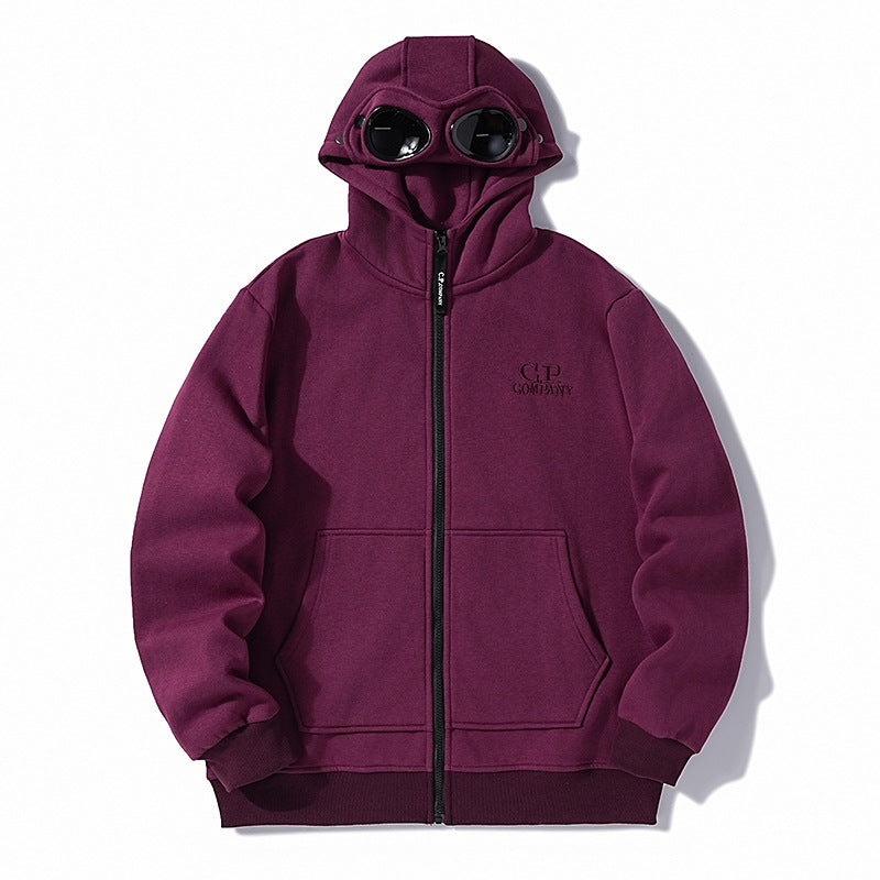 C.P. Company Goggle Zip Hoodie Lens Detail Sweatshirt