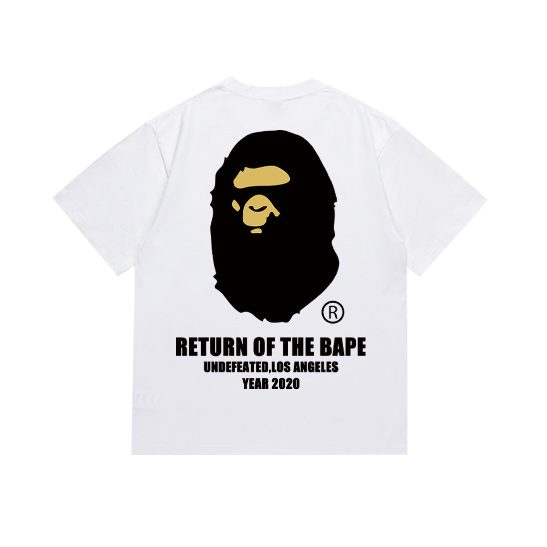 Bape Maneki Neko Ape Head Graphic Oversized Tee Streetwear Unisex