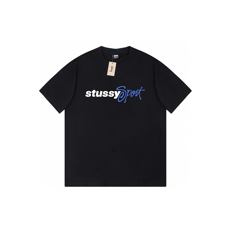 Stussy Graphic Print Collection Loose Casual Short Sleeve T-Shirt