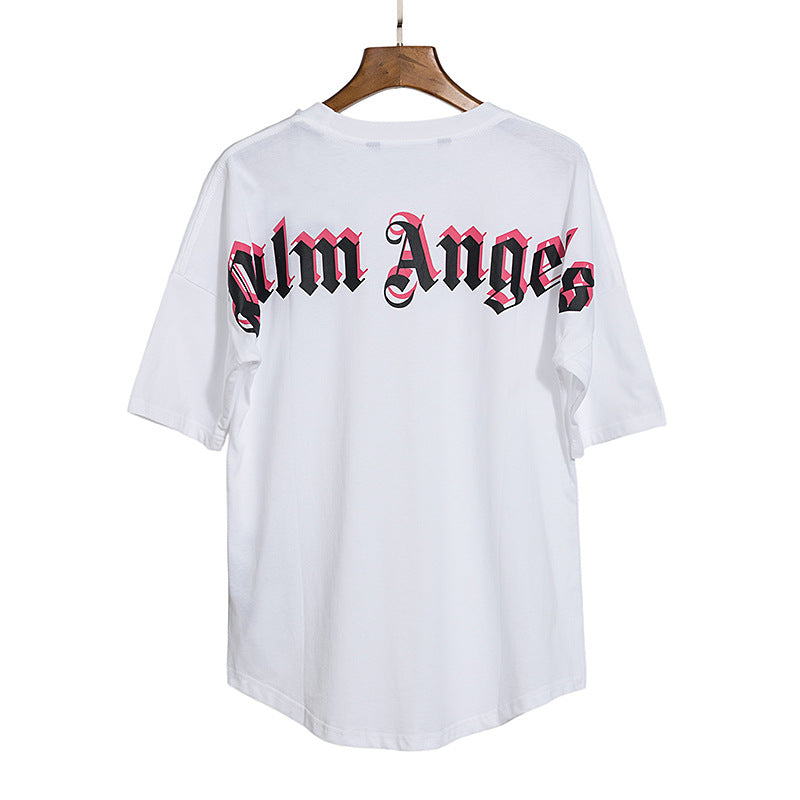 Palm Angels Teddy Bear Graphic Tee Loose Unisex Streetwear T-Shirt