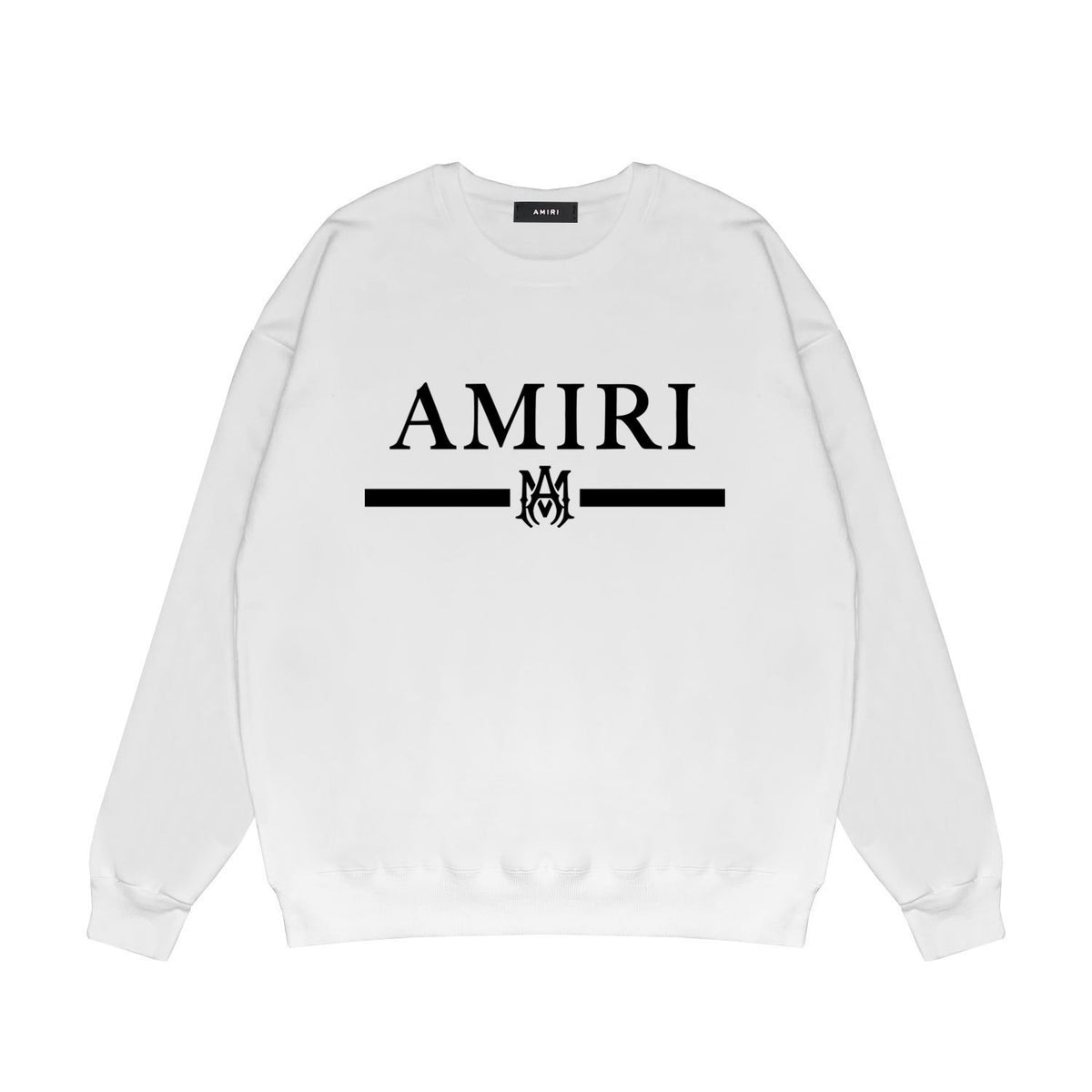 Amiri MA Bar Crewneck Sweatshirt Logo Print Street Pullover