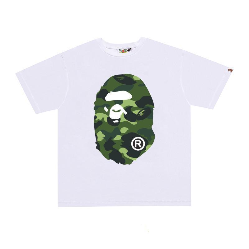 BAPE Ape Head Print Loose Unisex Streetwear T-Shirt