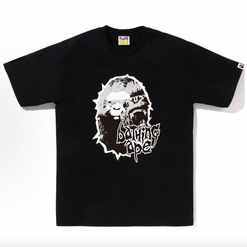 BAPE Ape Head Cartoon Print Loose Unisex Short Sleeve T-Shirt