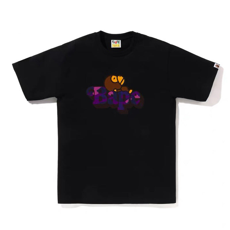 BAPE Ape Head & Shark Graphic Tee Loose Unisex Streetwear T-Shirt