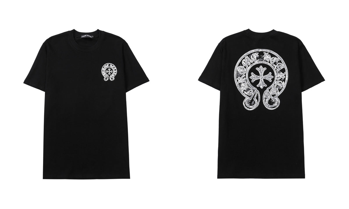 Chrome Hearts Cross Letter Graphic Short Sleeve Tee Streetwear Unisex