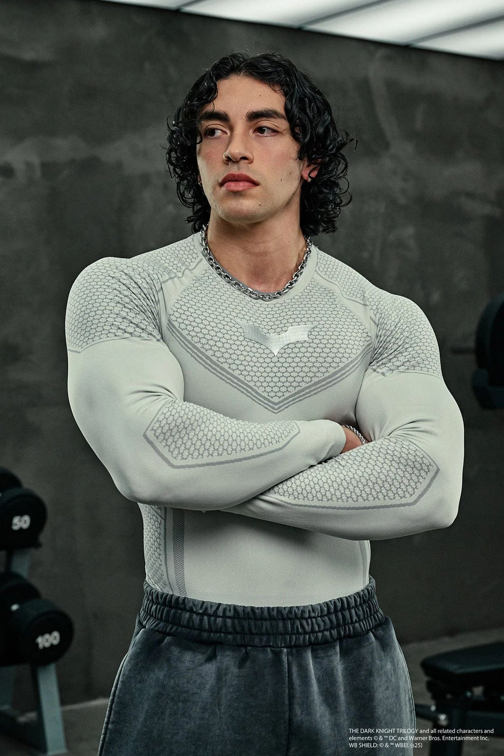 YOUNGLA 8004 Batman Compression Longsleeves