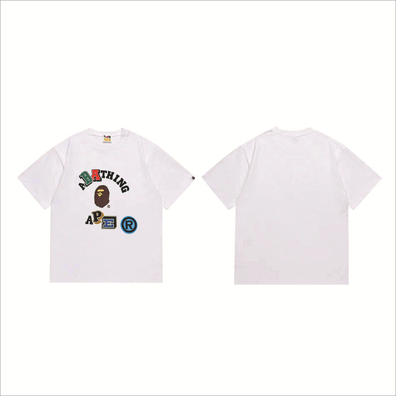 Bape Sakura Floral Graphic Oversized Tee Streetwear Unisex