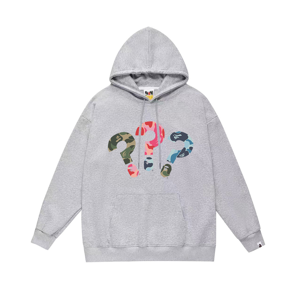 Bape Camo Ape Head Graphic Vintage Washed Oversized Hoodie Streetwear