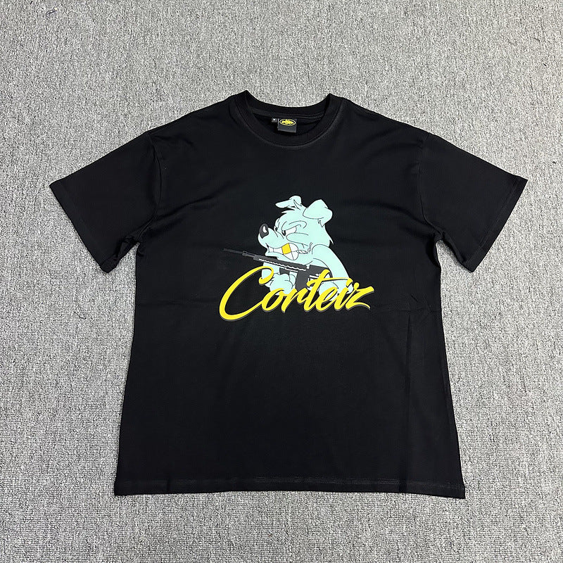 Corteiz Circle Logo Graphic Oversized Tee Streetwear Unisex
