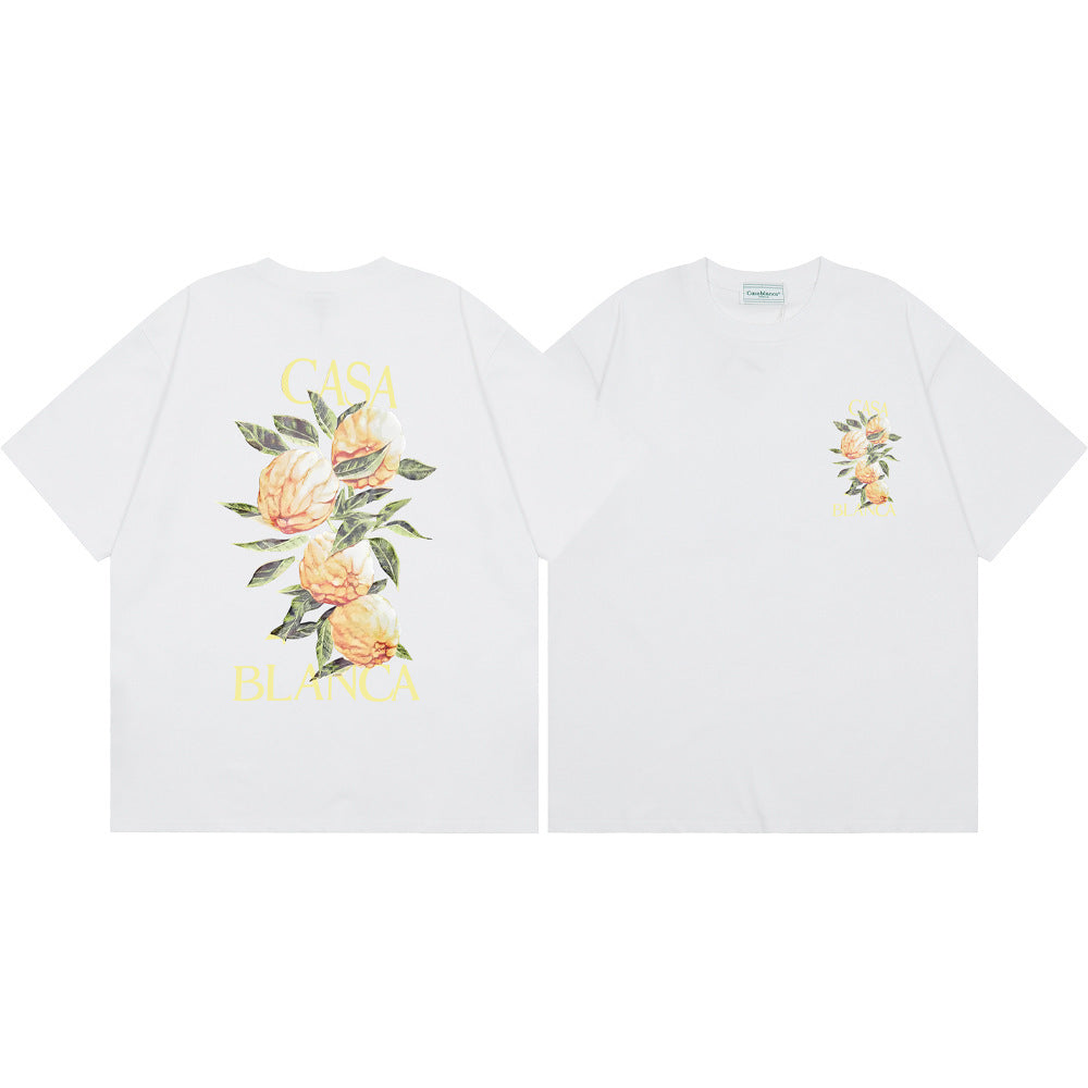 Casablanca Multi‑Print Tennis Floral Graphic Oversized Tee Streetwear