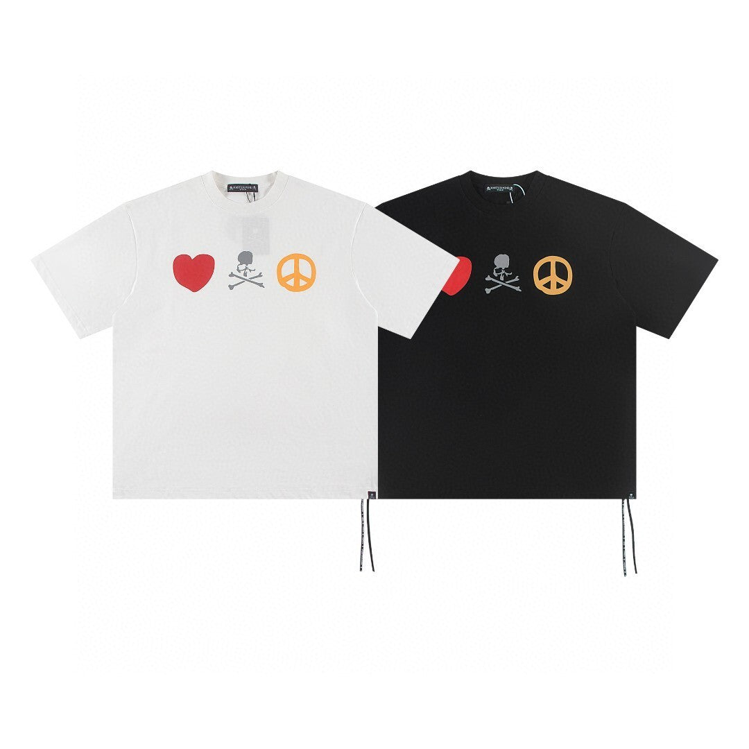 Mastermind Japan Skull Print Crew Neck Short Sleeve T Shirt Unisex