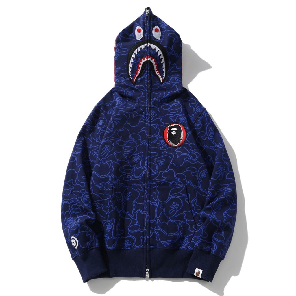 BAPE 30th Anniv Line Camo Shark Full Zip Hoodie