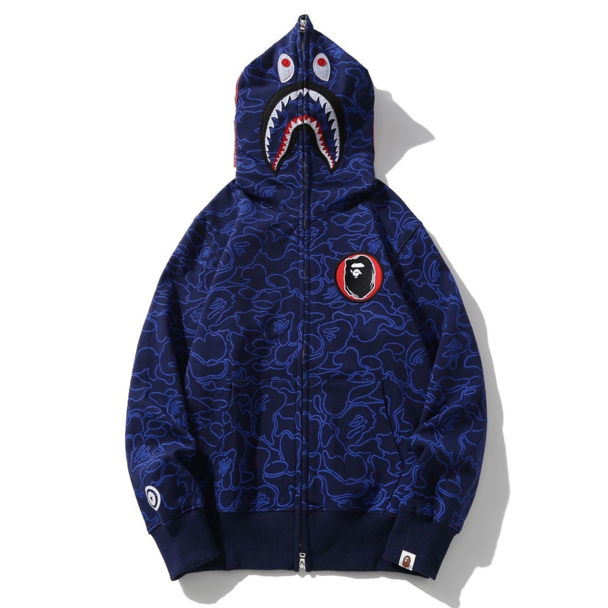 BAPE 30th Anniv Line Camo Shark Full Zip Hoodie