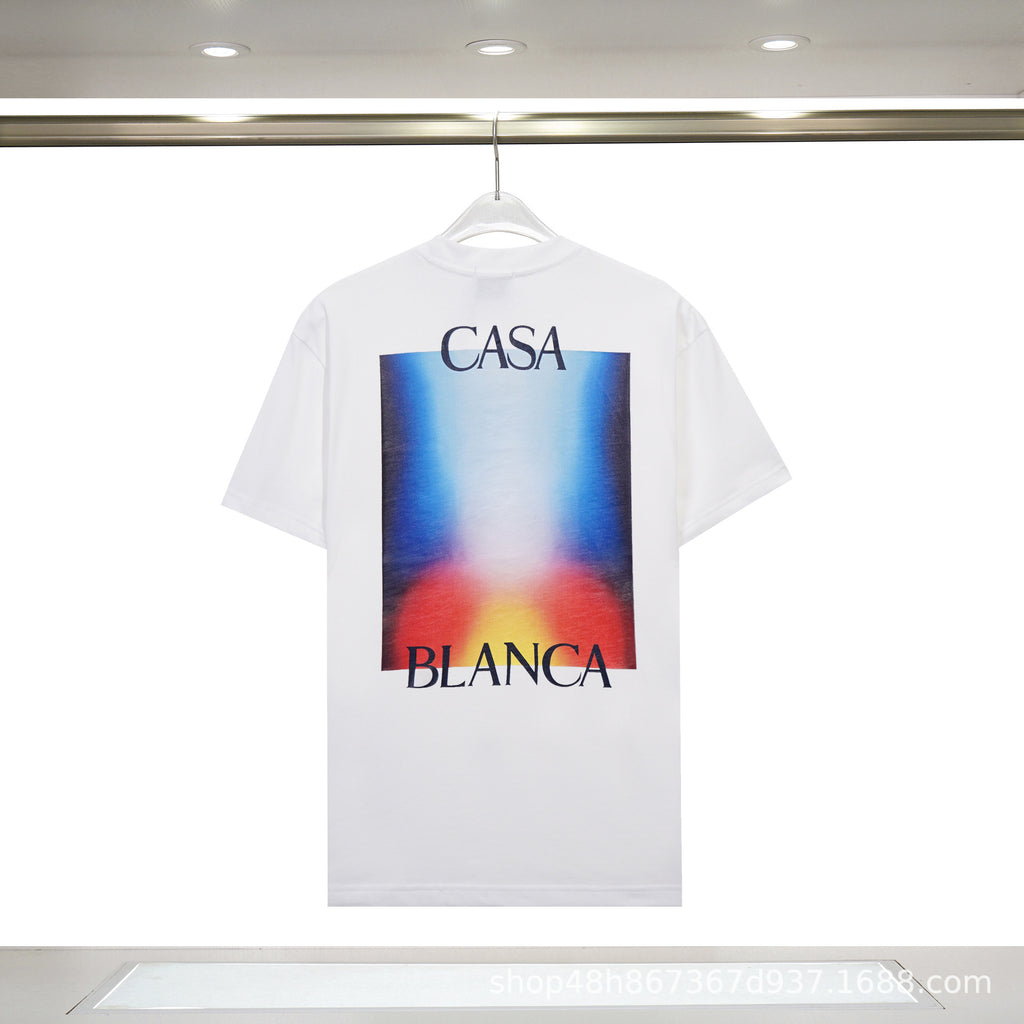 Casablanca Art Print Loose Unisex Short Sleeve Graphic T-Shirt