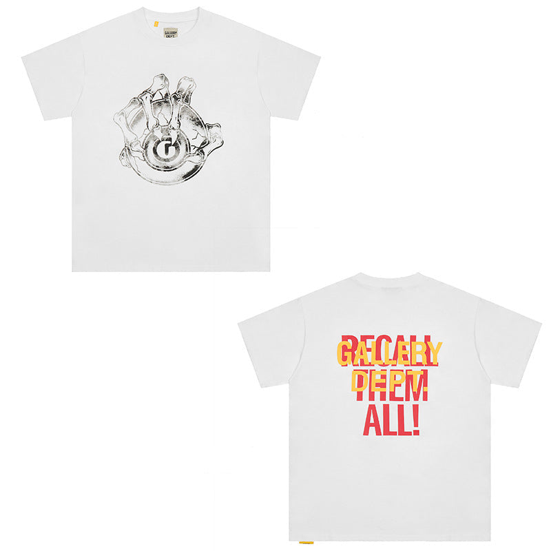 Gallery Dept Vintage Print Loose Short Sleeve Streetwear T-Shirt