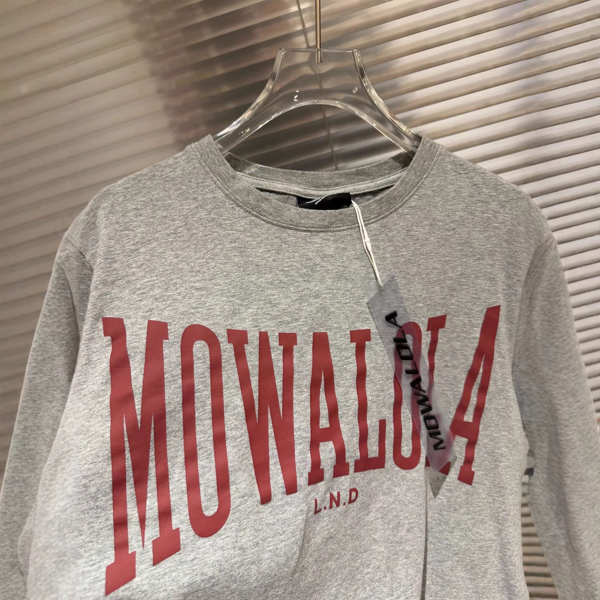 Mowalola Vintage Varsity Letter Print Crew Neck Unisex T Shirt