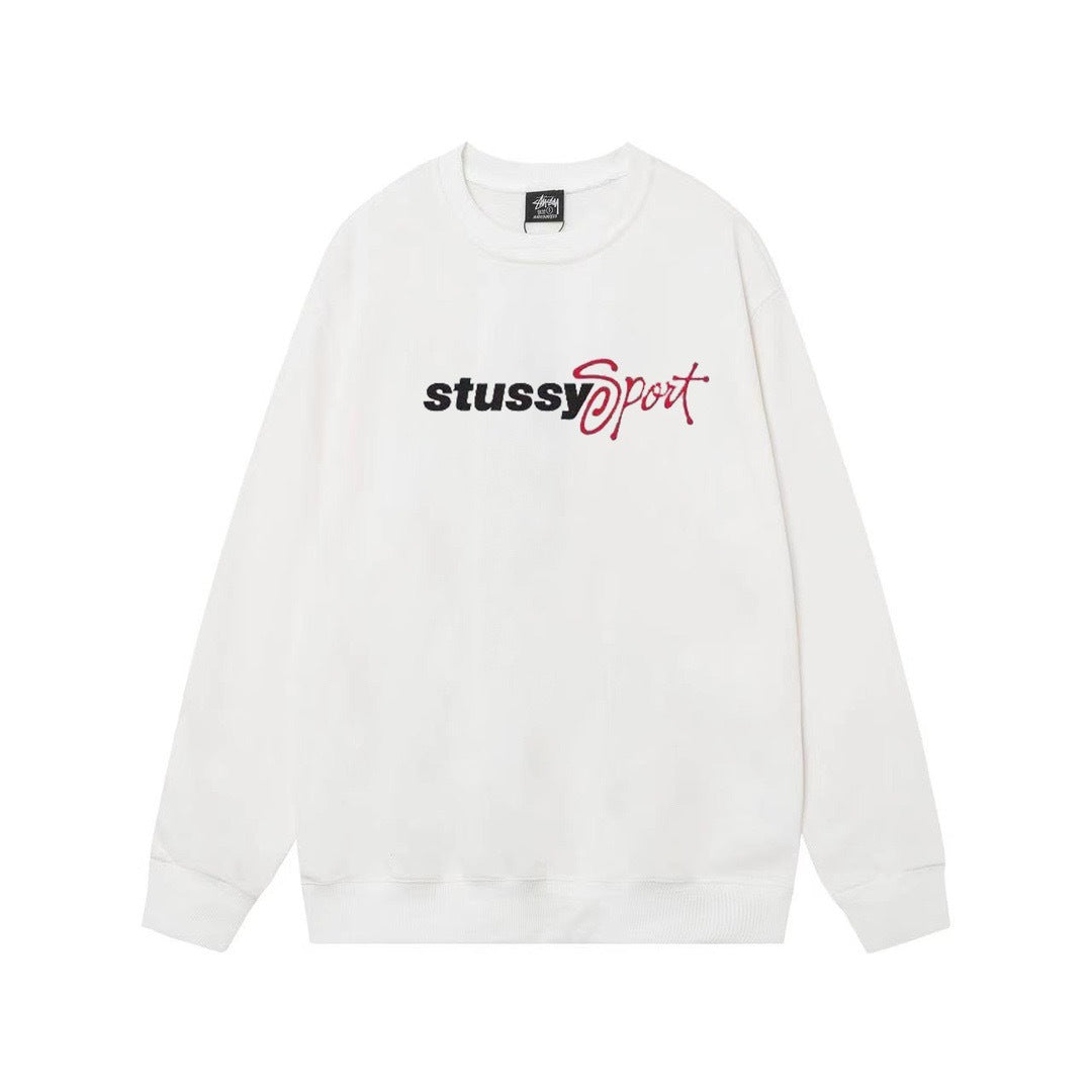 Stussy Graphic Crewneck Sweatshirt 8 Ball Dice Street Casual Pullover