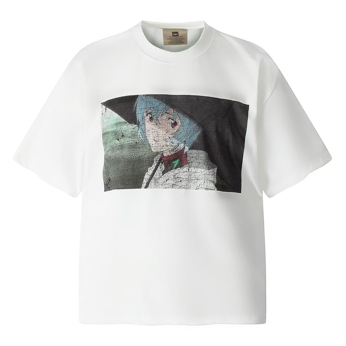 Saint Michael Vintage Washed Multi‑Print Graphic Oversized Tee Street
