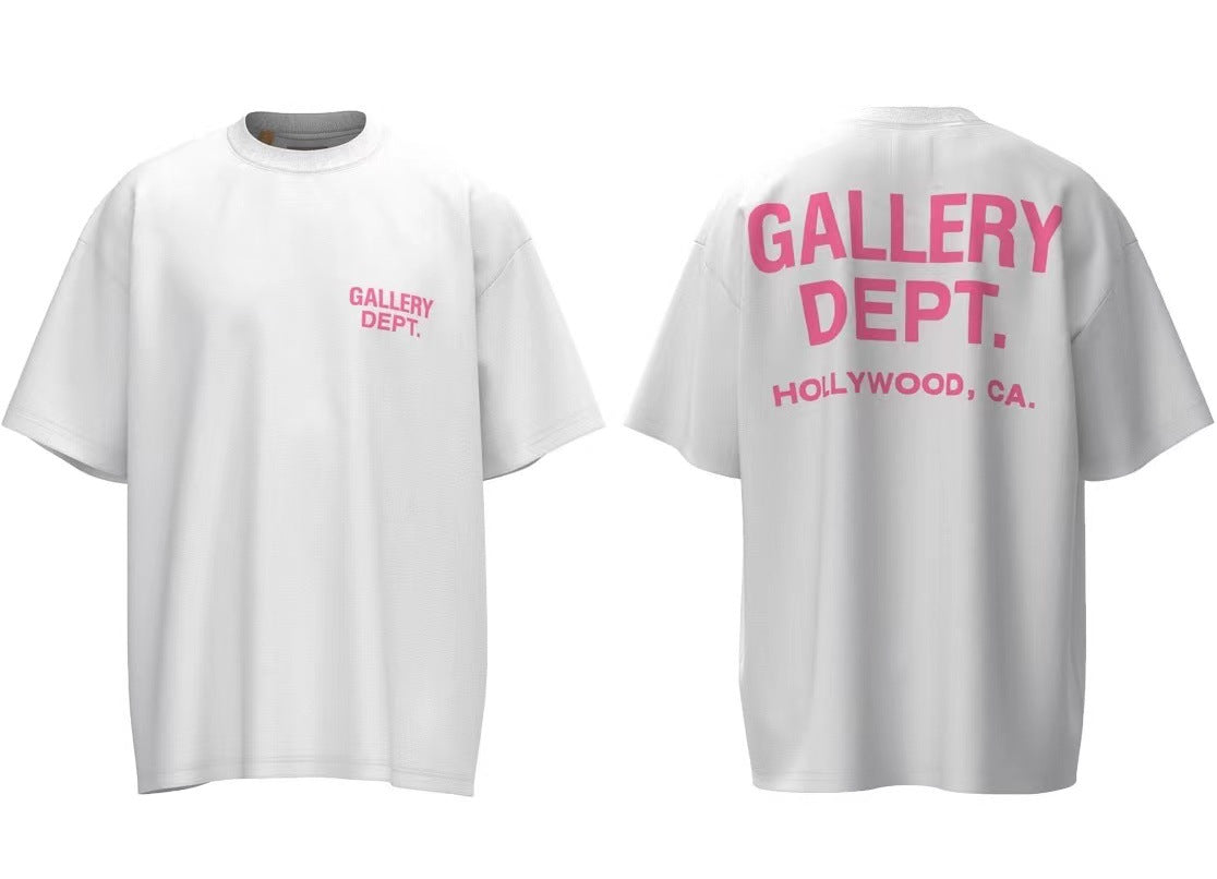 Gallery Dept Vintage Washed Graphic Short Sleeve Tee Streetwear Unisex
