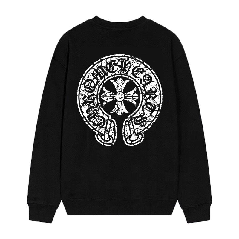 Chrome Hearts Cross Horseshoe Crewneck Sweatshirt Vintage Street Top