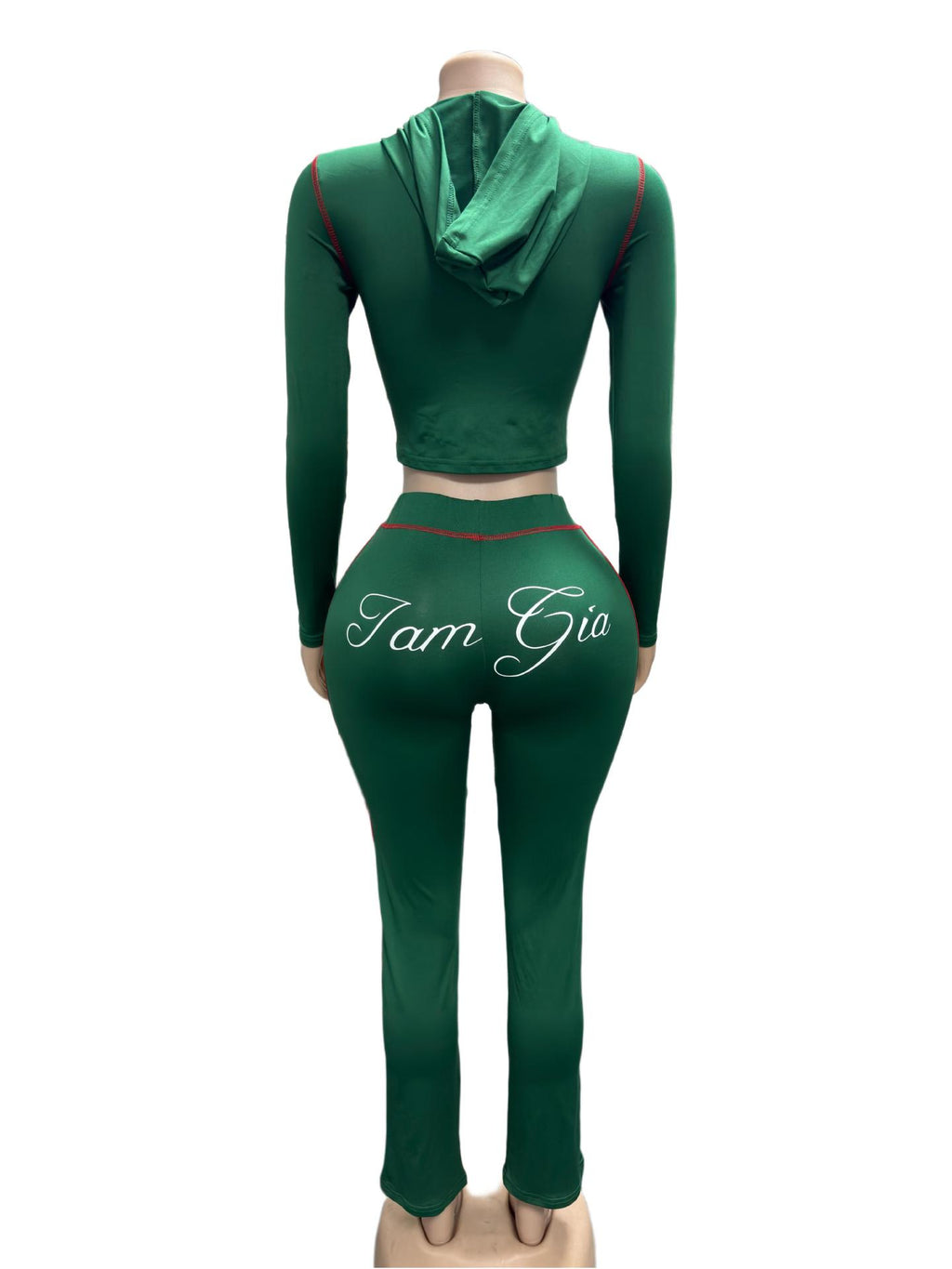 I.AM.GIA Contrast Trim Zip Hoodie Pants 2 Piece Set Women