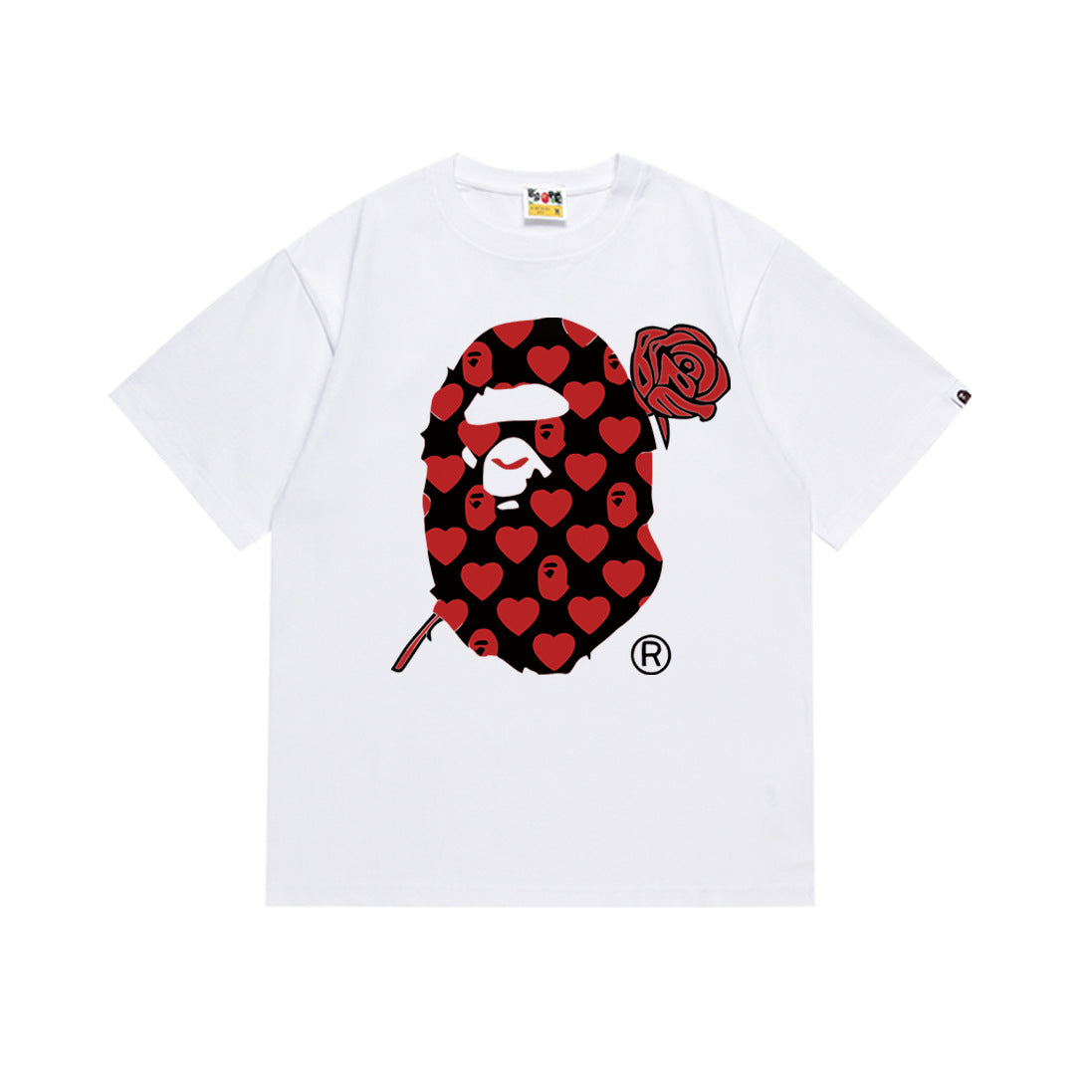 Bape Camo Ape Head Graphic Oversized Tee Streetwear Unisex