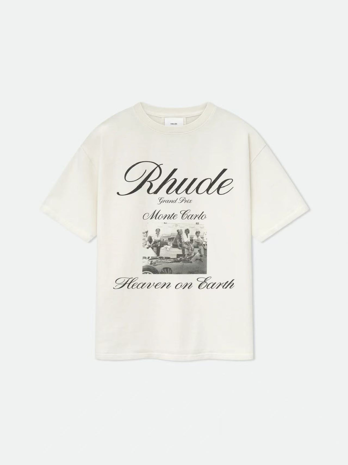 Rhude Vintage Sunset Coconut Tree Graphic Oversized Tee Streetwear