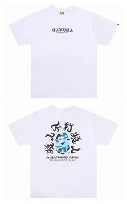 2026 New BAPE Ape Head Graphic Tee Loose Couple Short Sleeve T-Shirt