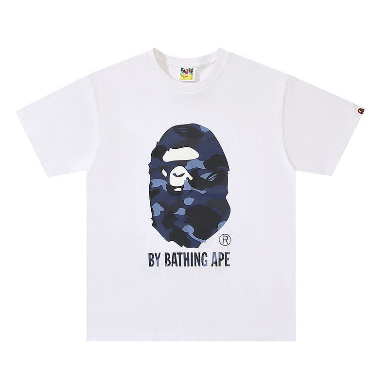 BAPE Ape Head Graphic Tee Loose Unisex Streetwear T-Shirt