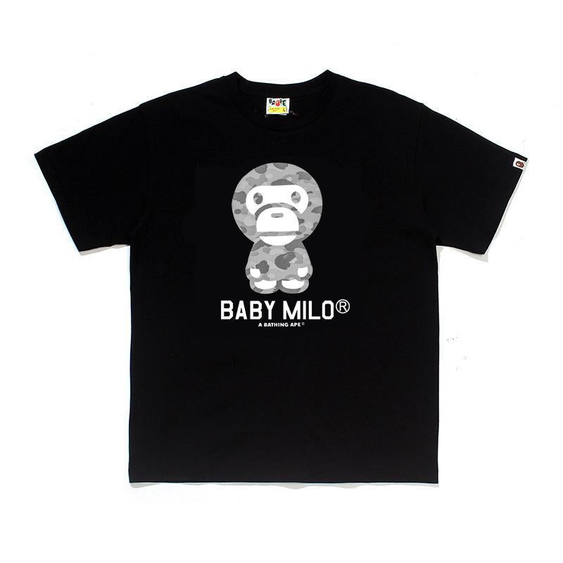BAPE Ape Head Print Loose Unisex Streetwear T-Shirt