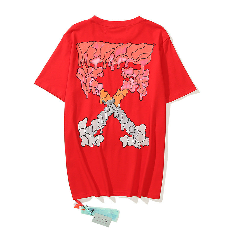 Off-White Arrow Graphic Print Short Sleeve Tee Streetwear Unisex