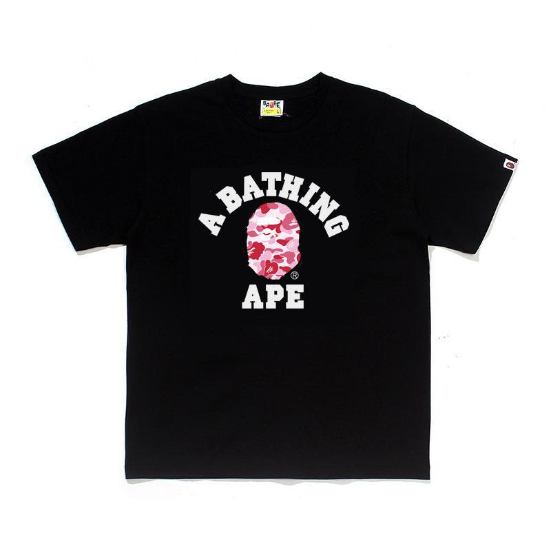 BAPE Ape Head Print Loose Unisex Streetwear T-Shirt