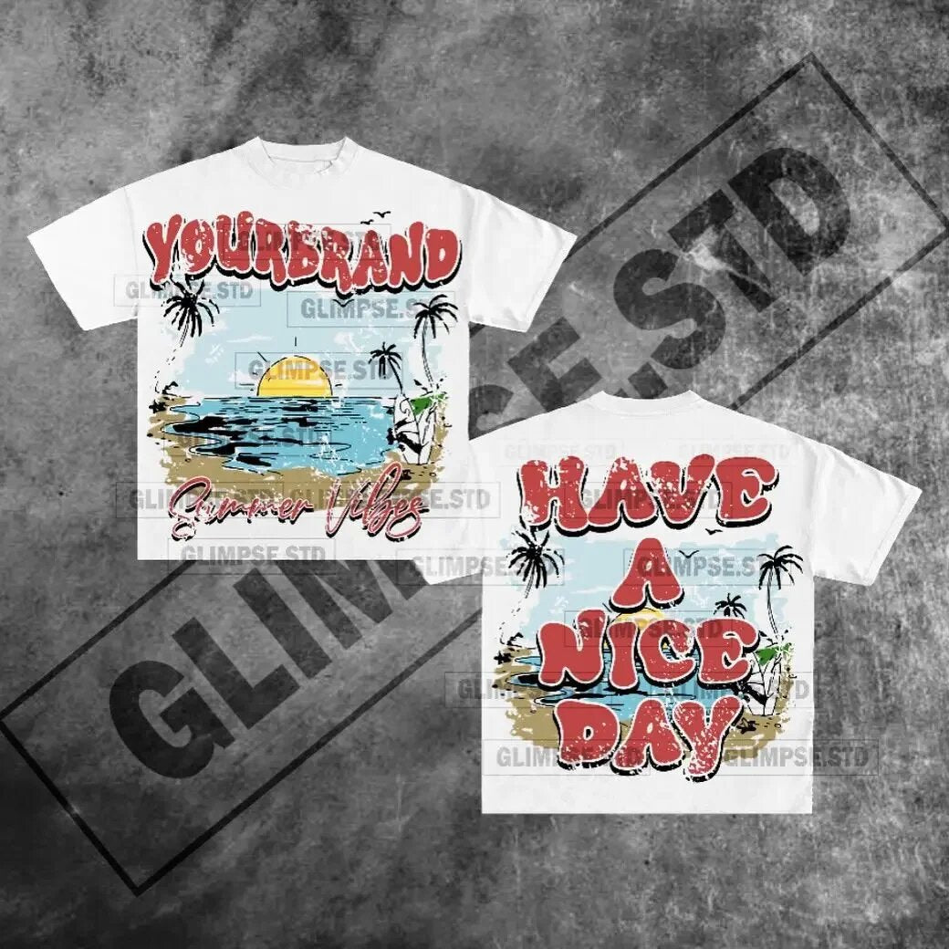 Y2K Rich Club Style Hip Hop Portrait Spruch Übergroßes Streetwear Baumwoll T-Shirt