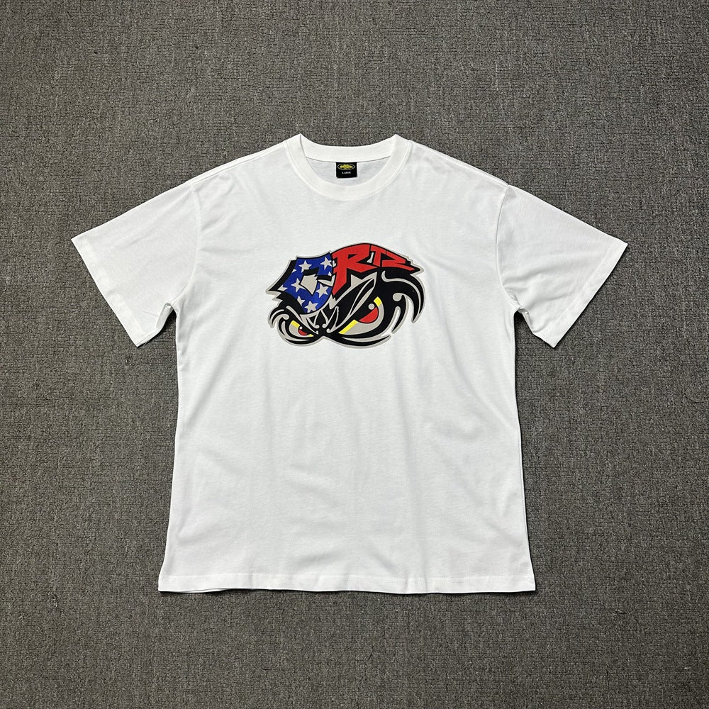 2026 New Corteiz Graphic Print Tee Loose Casual Streetwear T-Shirt