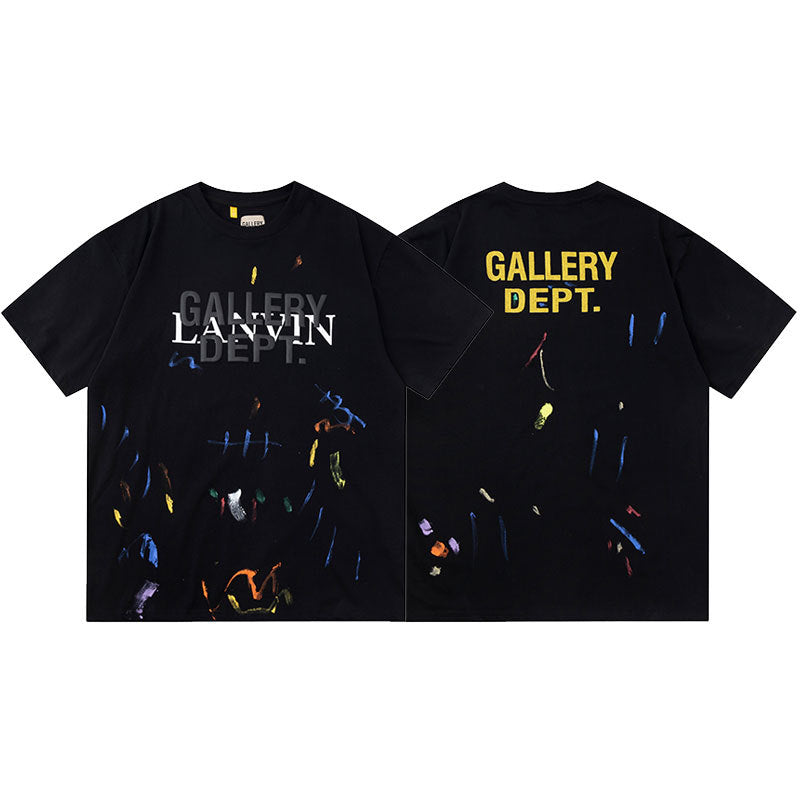 Gallery Dept Vintage Washed Graphic Short Sleeve Tee Streetwear Unisex