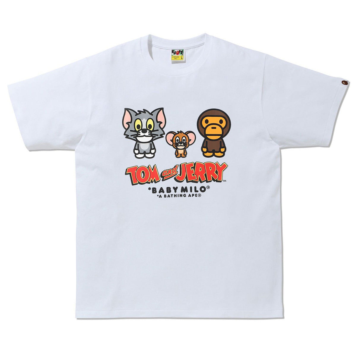 Bape Baby Milo Multi‑Print Graphic Oversized Tee Streetwear Unisex