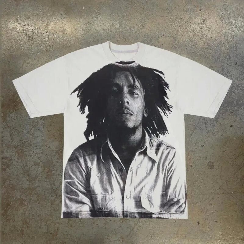Y2K Punk Vintage Rap Graphic Unisex Oversized Streetwear Baumwoll T-Shirt