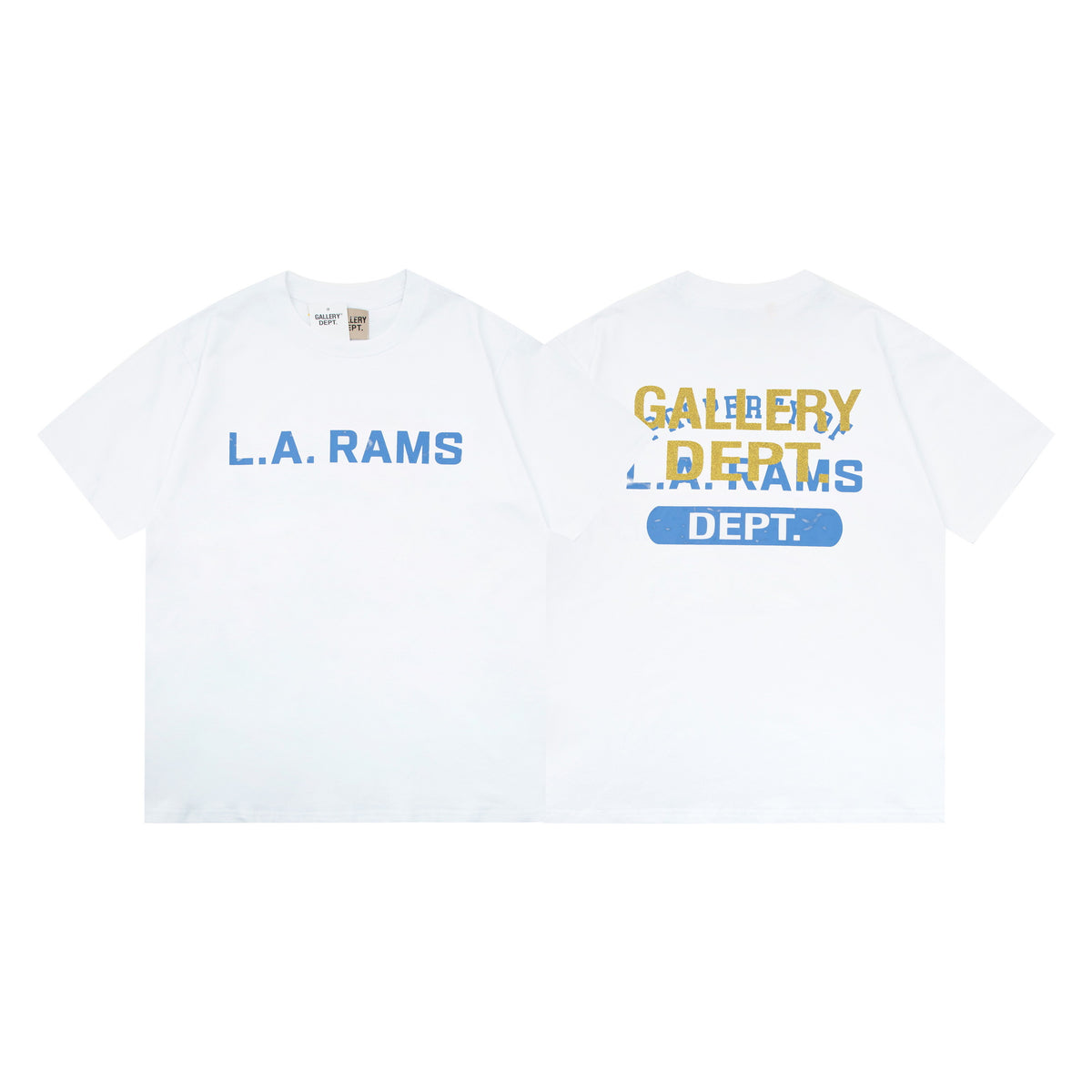 Gallery Dept Vintage Washed Graphic Short Sleeve Tee Streetwear Unisex
