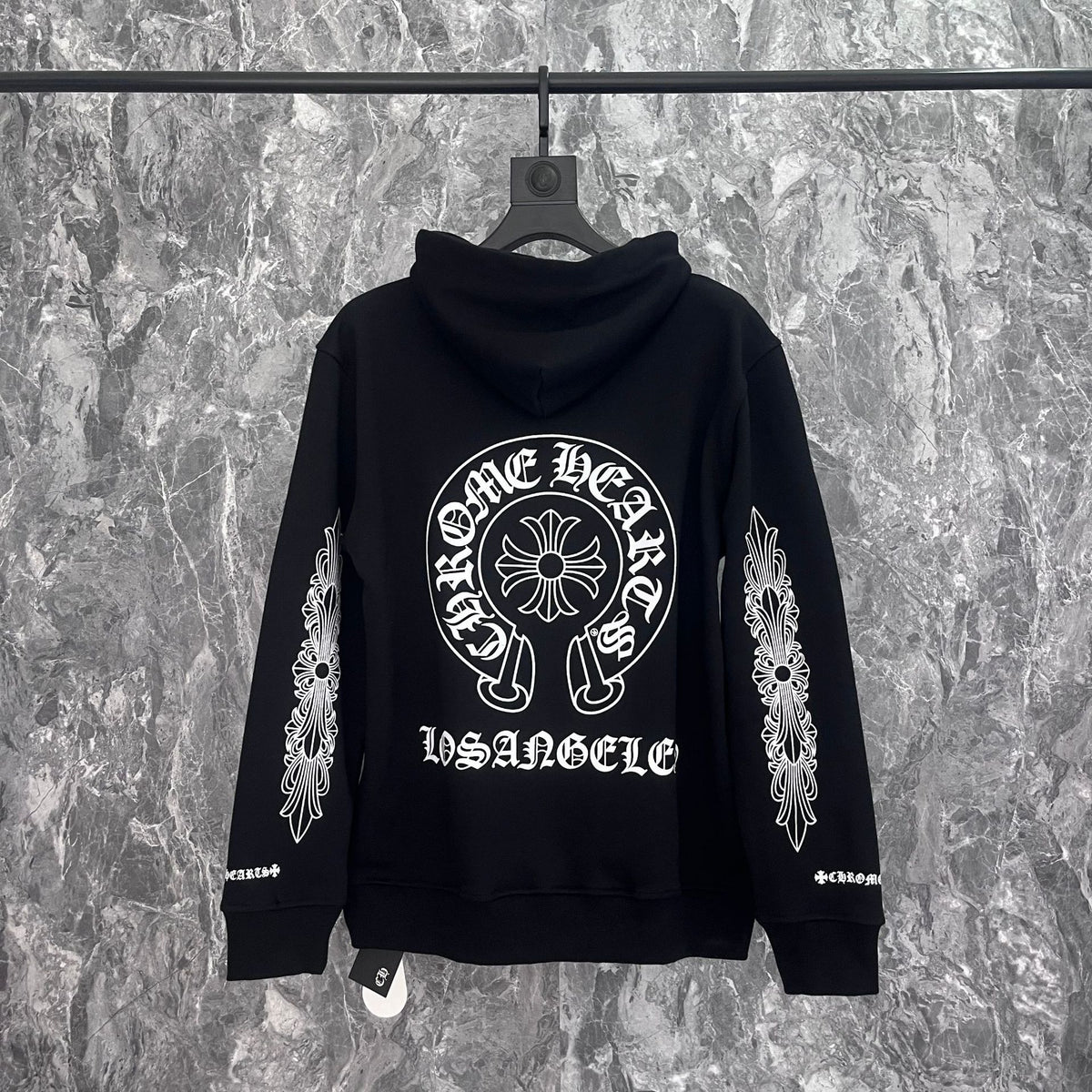 Chrome Hearts Multi‑Cross Graphic Oversized Hoodie Streetwear Unisex