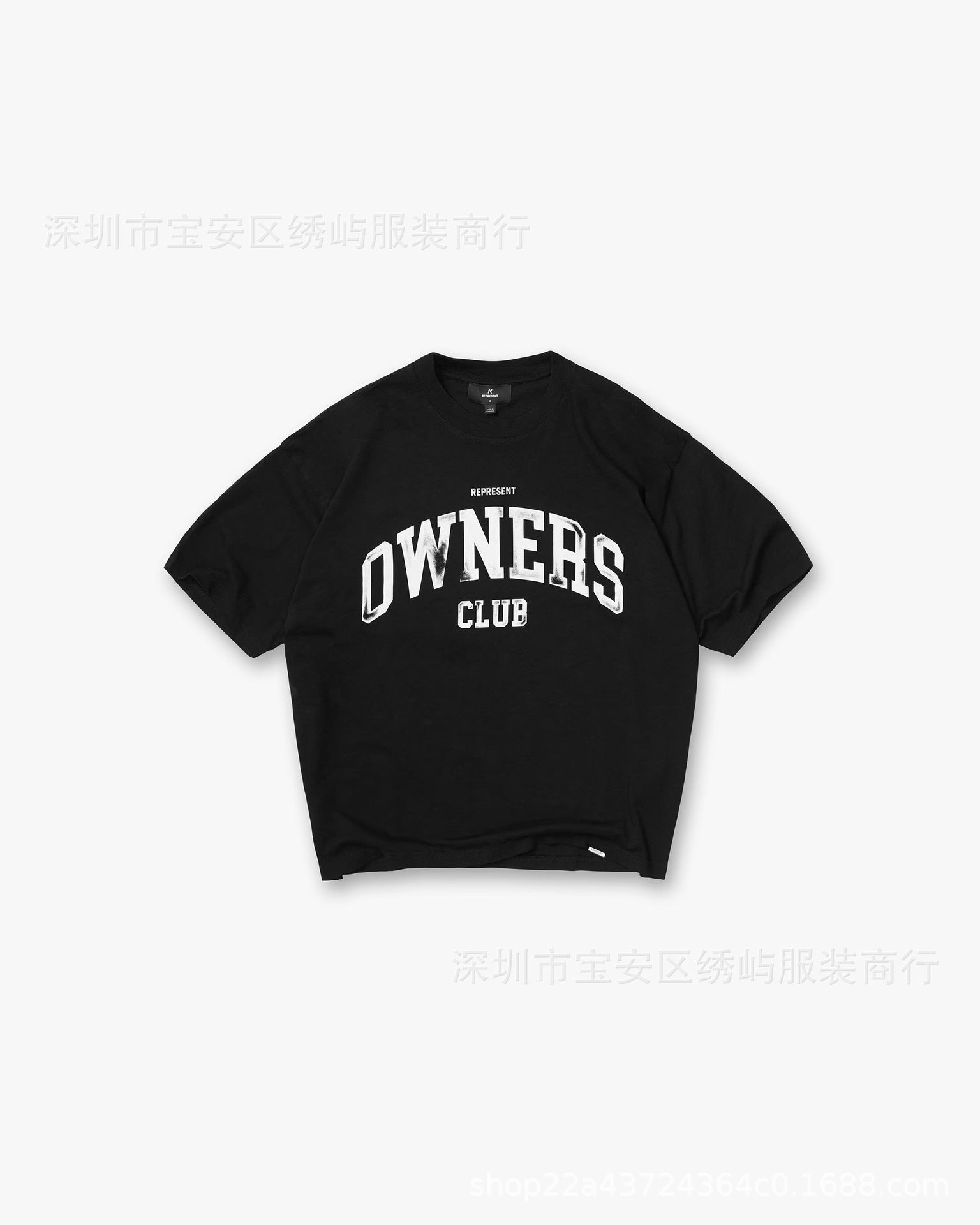 Represent Cartoon Graphic Crew Neck Short Sleeve T Shirt
